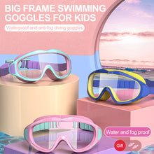 Load image into Gallery viewer, Children's Large Frame HD Swimming Glasses Professional Waterproof And Anti-Fog Diving Goggles Swimming Equipment For 2-16 Years Old