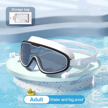 Load image into Gallery viewer, Large Frame HD Swimming Goggles Waterproof Anti-Fog Diving Goggles With One-Piece Earplugs Swimming Equipment