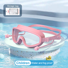 Load image into Gallery viewer, Large Frame HD Swimming Goggles Waterproof Anti-Fog Diving Goggles With One-Piece Earplugs Swimming Equipment