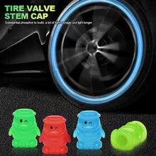 Load image into Gallery viewer, 1Pc Car Luminous Penguin Style Wheel Tire Valve Caps Tyre Rim Stem Covers Airdust Waterproof Motorcycle Bike Accessories