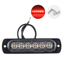 Load image into Gallery viewer, 6SMD 12V 24V Truck LED Constant Warning Light Side Marker Grille Lightbar Car Beacon Indicators Light Lamp Amber Yellow White Traffic Light