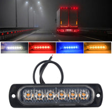 Load image into Gallery viewer, 6SMD 12V 24V Truck LED Constant Warning Light Side Marker Grille Lightbar Car Beacon Indicators Light Lamp Amber Yellow White Traffic Light