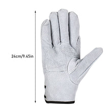 Load image into Gallery viewer, Summer Work Gloves Wear-Resistant Leather Workers Work Welding Safety Protection For Garden Sports Motorcycle Driver Glove