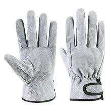 Load image into Gallery viewer, Summer Work Gloves Wear-Resistant Leather Workers Work Welding Safety Protection For Garden Sports Motorcycle Driver Glove