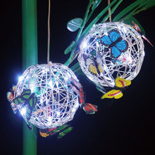 Load image into Gallery viewer, Butterfly Solar Lamp Garden Tree Hanging Butterfly Round Ball Light Outdoor Glowing Butterly Lamp Decorative Nightlight Waterproof Solar Lights