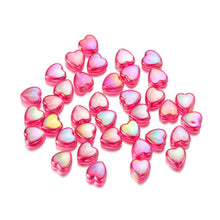 Load image into Gallery viewer, 50pcs 9mm Colorful Heart Beads for Jewelry Making Loose Spacer Beads DIY Handmade Necklace Bracelet Acrylic Beads Accessories