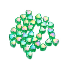 Load image into Gallery viewer, 50pcs 9mm Colorful Heart Beads for Jewelry Making Loose Spacer Beads DIY Handmade Necklace Bracelet Acrylic Beads Accessories