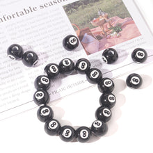 Load image into Gallery viewer, 50pcs Acrylic Lucky 8 Number Beads for Jewelry Making Loose Spacer Beads DIY Handmade Necklace Bracelet Beads Accessories