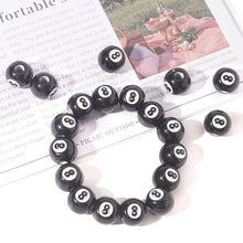 Load image into Gallery viewer, 50pcs Acrylic Lucky 8 Number Beads for Jewelry Making Loose Spacer Beads DIY Handmade Necklace Bracelet Beads Accessories