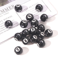 Load image into Gallery viewer, 50pcs Acrylic Lucky 8 Number Beads for Jewelry Making Loose Spacer Beads DIY Handmade Necklace Bracelet Beads Accessories