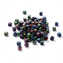 Load image into Gallery viewer, 100pcs/bag Alphabet Letter Square Beads for Jewelry Making Bracelet Necklace Beads DIY Loose Spacer Beads Accessories