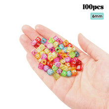 Load image into Gallery viewer, 100pcs/bag Alphabet Letter Square Beads for Jewelry Making Bracelet Necklace Beads DIY Loose Spacer Beads Accessories