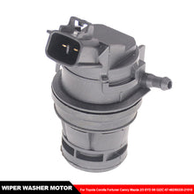 Load image into Gallery viewer, 12V Car Windscreen Cleaning Water Tank Motor Vehicle Front Windshield Wiper Washer Pump Water Jet Motor For Toyota Corolla Fortuner Camry Mazda 2/3 BYD S6 G22C-67-482/85330-21010