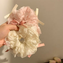 Load image into Gallery viewer, New Korean Ballet Style Pure Color Hair Band Elastic Band Bow Headwear Women's Sweet Ponytail Elastic Band Hair Accessories