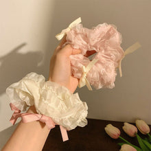 Load image into Gallery viewer, New Korean Ballet Style Pure Color Hair Band Elastic Band Bow Headwear Women's Sweet Ponytail Elastic Band Hair Accessories