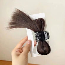 Load image into Gallery viewer, Women Half-tie Hair Claw Feather Shuttlecock Head Lazy Meatball Head Crab Clip Wig Catch Clip High Ponytail Hair Accessories