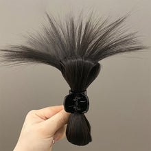 Load image into Gallery viewer, Women Half-tie Hair Claw Feather Shuttlecock Head Lazy Meatball Head Crab Clip Wig Catch Clip High Ponytail Hair Accessories