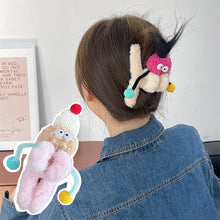 Load image into Gallery viewer, Funny Plush Twisting Stick Hair Claw Clips For Women Big Eyes Cute Sweet Hair Clip Barrette Crab Headwear Girls Hair Accessories