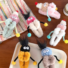 Load image into Gallery viewer, Funny Plush Twisting Stick Hair Claw Clips For Women Big Eyes Cute Sweet Hair Clip Barrette Crab Headwear Girls Hair Accessories