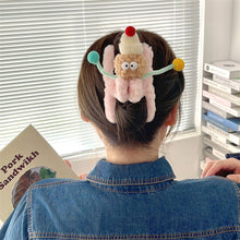 Load image into Gallery viewer, Funny Plush Twisting Stick Hair Claw Clips For Women Big Eyes Cute Sweet Hair Clip Barrette Crab Headwear Girls Hair Accessories