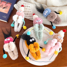 Load image into Gallery viewer, Funny Plush Twisting Stick Hair Claw Clips For Women Big Eyes Cute Sweet Hair Clip Barrette Crab Headwear Girls Hair Accessories
