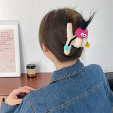 Load image into Gallery viewer, Funny Plush Twisting Stick Hair Claw Clips For Women Big Eyes Cute Sweet Hair Clip Barrette Crab Headwear Girls Hair Accessories