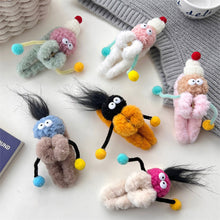 Load image into Gallery viewer, Funny Plush Twisting Stick Hair Claw Clips For Women Big Eyes Cute Sweet Hair Clip Barrette Crab Headwear Girls Hair Accessories