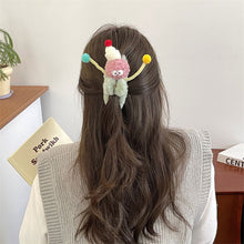 Load image into Gallery viewer, Funny Plush Twisting Stick Hair Claw Clips For Women Big Eyes Cute Sweet Hair Clip Barrette Crab Headwear Girls Hair Accessories