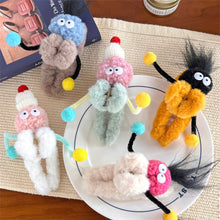Load image into Gallery viewer, Funny Plush Twisting Stick Hair Claw Clips For Women Big Eyes Cute Sweet Hair Clip Barrette Crab Headwear Girls Hair Accessories