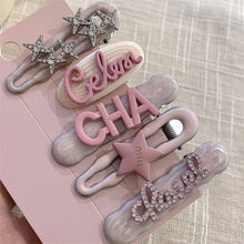 Load image into Gallery viewer, Y2k Hairpins Girls Sweet Rhinestone Pearl Love Side Bangs Hair Clip Female Ladies Barrettes Duckbill Clip Women Hair Accessories
