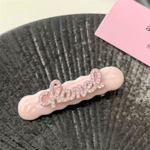 Load image into Gallery viewer, Y2k Hairpins Girls Sweet Rhinestone Pearl Love Side Bangs Hair Clip Female Ladies Barrettes Duckbill Clip Women Hair Accessories