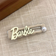 Load image into Gallery viewer, Y2k Hairpins Girls Sweet Rhinestone Pearl Love Side Bangs Hair Clip Female Ladies Barrettes Duckbill Clip Women Hair Accessories