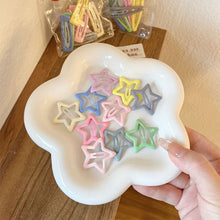 Load image into Gallery viewer, 10pcs Colorful Star BB Hair Clips Girls Y2K Cute Star Barrettes Women Simple Metal Snap Clip Headdress Hair Jewelry Accessories