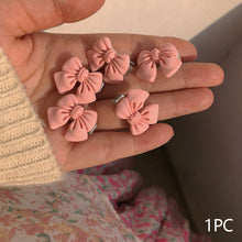 Load image into Gallery viewer, Small Rose Bow Hair Clip Girl Sweet Cute Mini Peach Rose Hairpin Romantic Bangs Barrette Fashion Cute Headdress Hair Accessories