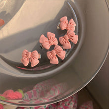 Load image into Gallery viewer, Small Rose Bow Hair Clip Girl Sweet Cute Mini Peach Rose Hairpin Romantic Bangs Barrette Fashion Cute Headdress Hair Accessories
