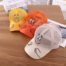 Load image into Gallery viewer, Spring And Summer Children's Baseball Caps Breathable Mesh Hats For Boys And Girls Outdoor Travel Sunhats