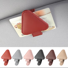 Load image into Gallery viewer, Triangle Car Sun Visor Glasses Holder Frame Auto Fastener Clip Glasses Ticket Document Holder Accessories Automobiles