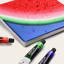 Load image into Gallery viewer, 12/24 Colors Acrylic Paints Set Professional Brush Set 12ml Tubes Artist Drawing Painting Pigment Hand Painted Wall Paint DIY