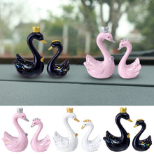Load image into Gallery viewer, 2Pcs/Set Car Dashboard Ornaments Swan Romance Gifts for Woman Car Center Console Decoration Auto Interior Accessories