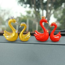 Load image into Gallery viewer, 2Pcs/Set Car Dashboard Ornaments Swan Romance Gifts for Woman Car Center Console Decoration Auto Interior Accessories