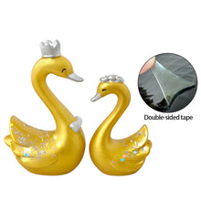 Load image into Gallery viewer, 2Pcs/Set Car Dashboard Ornaments Swan Romance Gifts for Woman Car Center Console Decoration Auto Interior Accessories