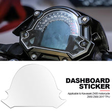 Load image into Gallery viewer, TPU Motorcycle Dashboard Protector Scratch Cluster Screen Protection Instrument Film Stickers Fit For Kawasaki Z400 Z650 Z900 2017