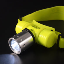 Load image into Gallery viewer, Waterproof Diving Headlight Strong Magnetic Switch Super Bright T6 Light Bead Head-Mounted Long Endurance Flashlight
