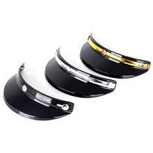 Load image into Gallery viewer, 3 Snap-Button Retro Motorcycle Helmet Sun Shade Protector Retro Open Face Flip Up Down Shield Visor Modified Parts