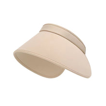 Load image into Gallery viewer, Foldable Sun Hats Female Summer Hat Visors Empty Top Hat Wide Large Brim Beach Hats Beach Protection Caps Women