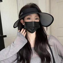 Load image into Gallery viewer, Foldable Sun Hats Female Summer Hat Visors Empty Top Hat Wide Large Brim Beach Hats Beach Protection Caps Women