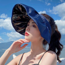 Load image into Gallery viewer, 1Pc Women's Summer Anti-uv Glacier Cap Shell Sun Hat Large Brim Sun Protection Hat Breathable Comfortable Outdoor Beach