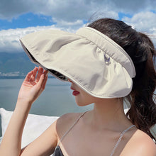 Load image into Gallery viewer, 1Pc Women's Summer Anti-uv Glacier Cap Shell Sun Hat Large Brim Sun Protection Hat Breathable Comfortable Outdoor Beach