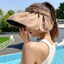 Load image into Gallery viewer, 1Pc Women's Summer Anti-uv Glacier Cap Shell Sun Hat Large Brim Sun Protection Hat Breathable Comfortable Outdoor Beach