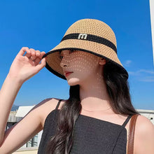 Load image into Gallery viewer, 1Pc Spring and Autumn New Women's Japanese Style Fresh Knitted Fisherman Summer Mesh Breathable Bucket Hat